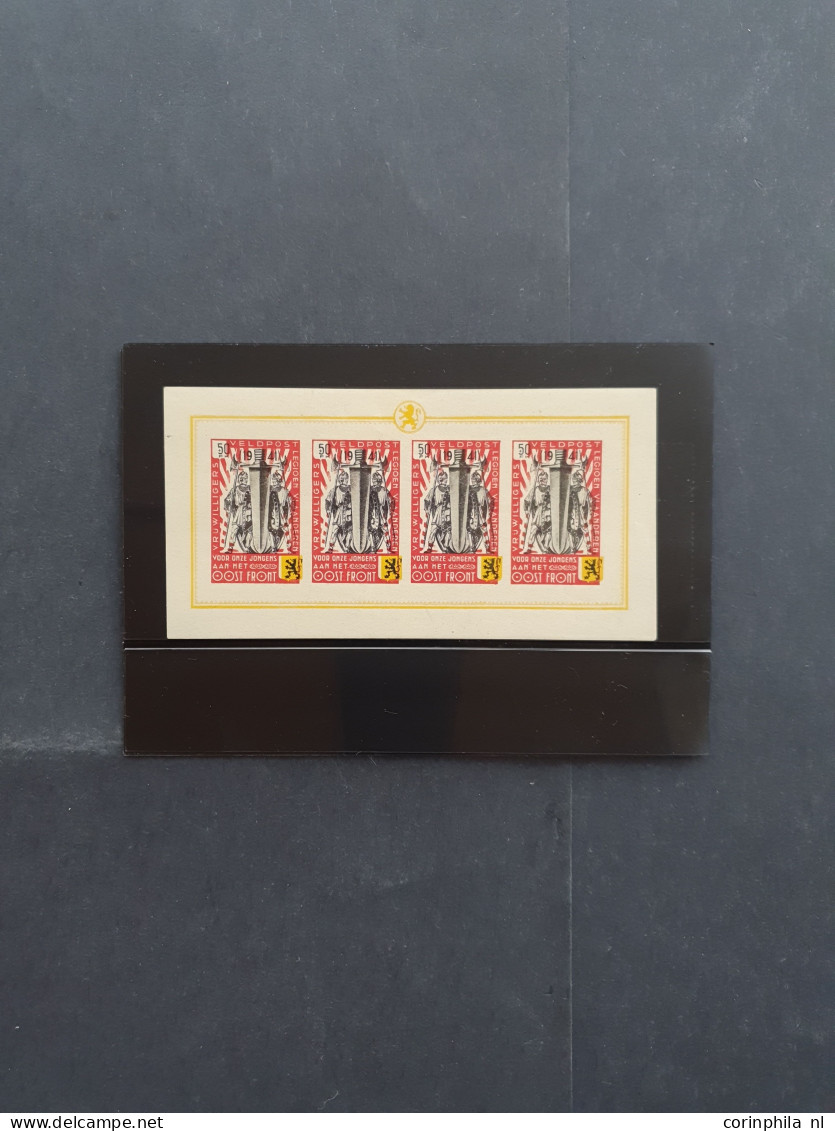 Unmounted Mint , Block Flemish Legion 4x 50F In Imperforate Sheetlets Of 4, Cat.v. 1600 - Erinofilia [E]