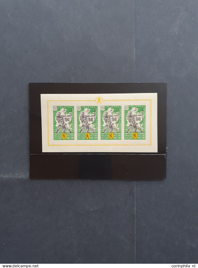 Unmounted Mint , Block Flemish Legion 4x 50F In Imperforate Sheetlets Of 4, Cat.v. 1600 - Erinofilia [E]