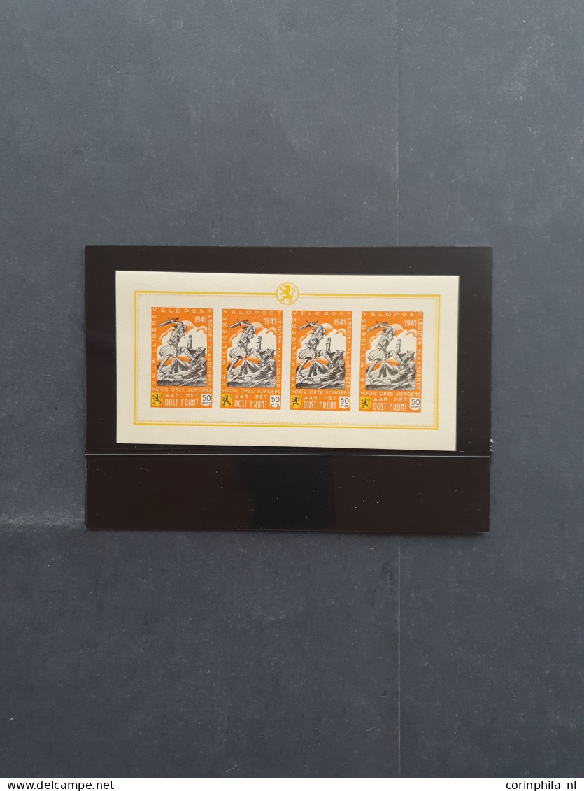 Unmounted Mint , Block Flemish Legion 4x 50F In Imperforate Sheetlets Of 4, Cat.v. 1600 - Erinofilia [E]