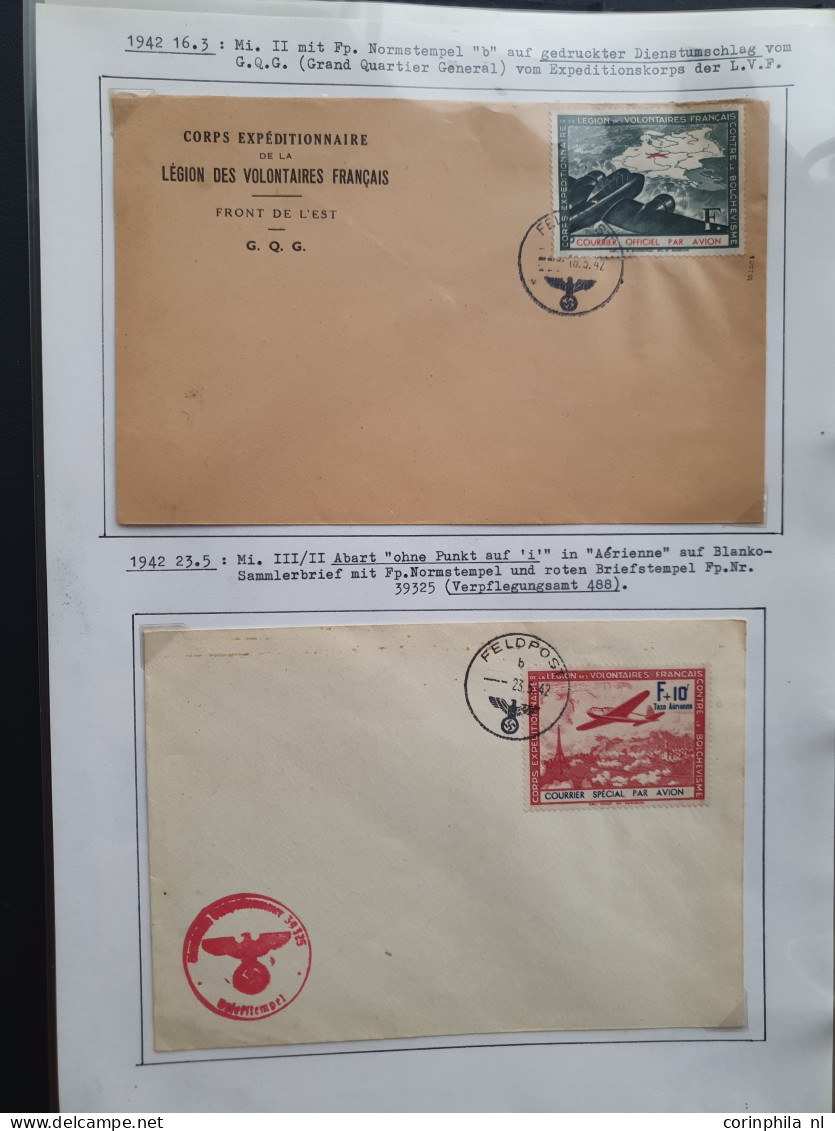 Cover , Airmail Légion Tricolore, Legion of French Volunteers Against Bolshevism 1941 Polar Bear Block, 1941/1942 airmai