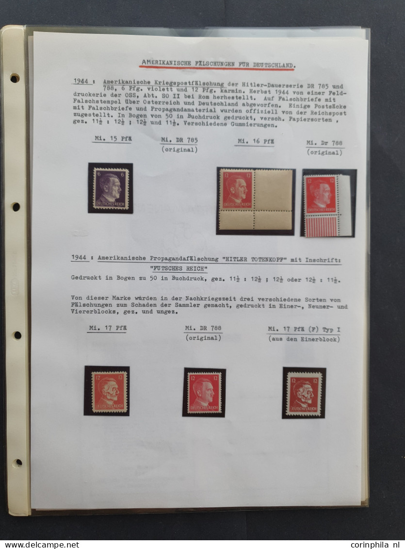 Propaganda Forgeries (German, British And American) Including Some Better Items (Mi. Nos. 9Ib (Castelle Candolfo), 9Ic ( - War And Propaganda Forgeries