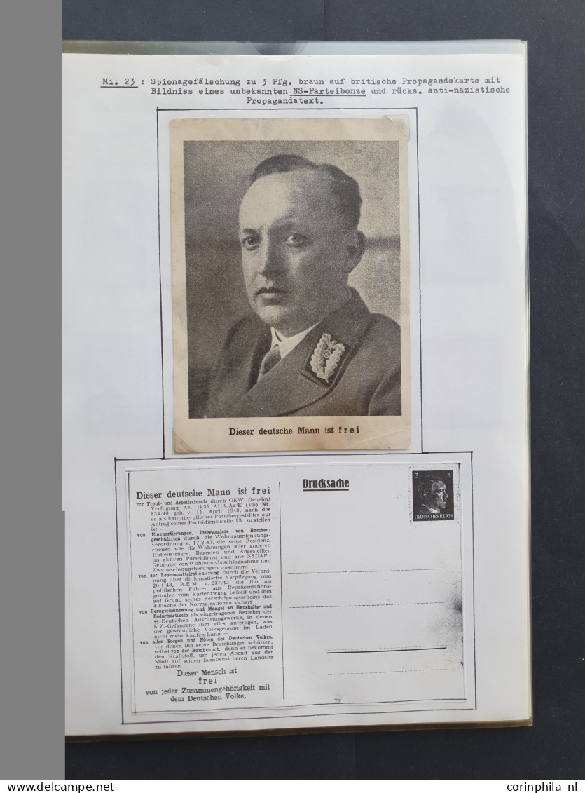 Propaganda Forgeries (German, British And American) Including Some Better Items (Mi. Nos. 9Ib (Castelle Candolfo), 9Ic ( - War And Propaganda Forgeries