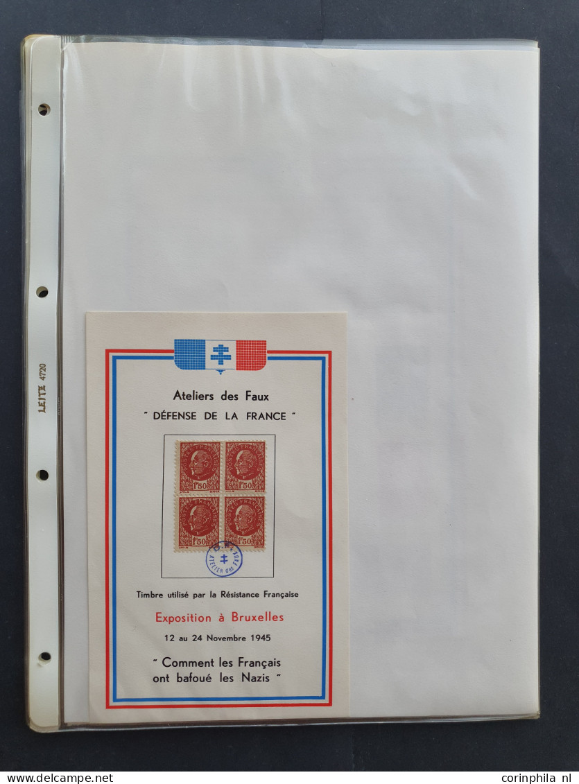 Propaganda Forgeries By The French And Flemish Resistance Movement Including Vlaamsche Staat Mi. Nos. 5,7,10, 12 &amp; 1 - Faux & Propagande De Guerre