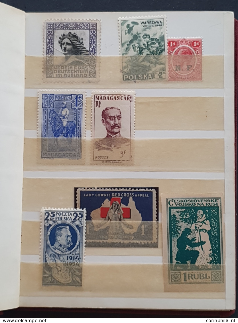 Propaganda, Remainder Of Collection Stamps/vignets/labels Including 1x Norge Wir Fahren Gegen Engelland (faults), France - Altri & Non Classificati