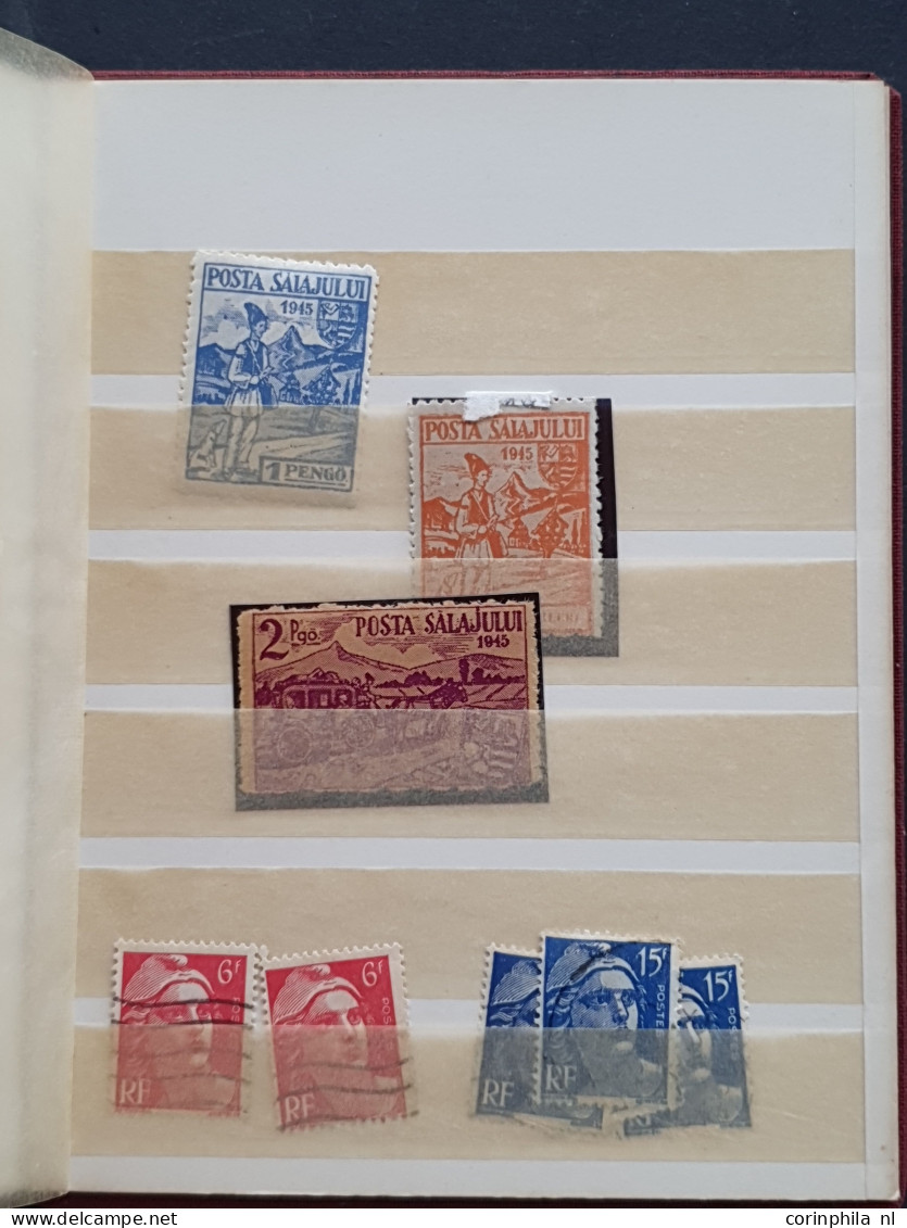 propaganda, remainder of collection stamps/vignets/labels including 1x Norge Wir fahren gegen Engelland (faults), France