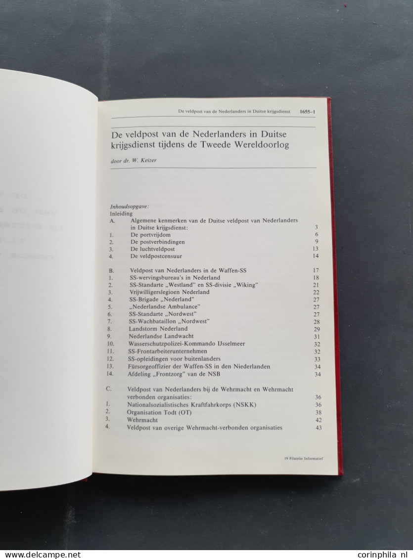 Veldpost En Oorlogsvervalsingen In De Tweede Wereldoorlog By Dr. W. Keizer, 1986, Bound With Colour Plates And Shows All - Other & Unclassified