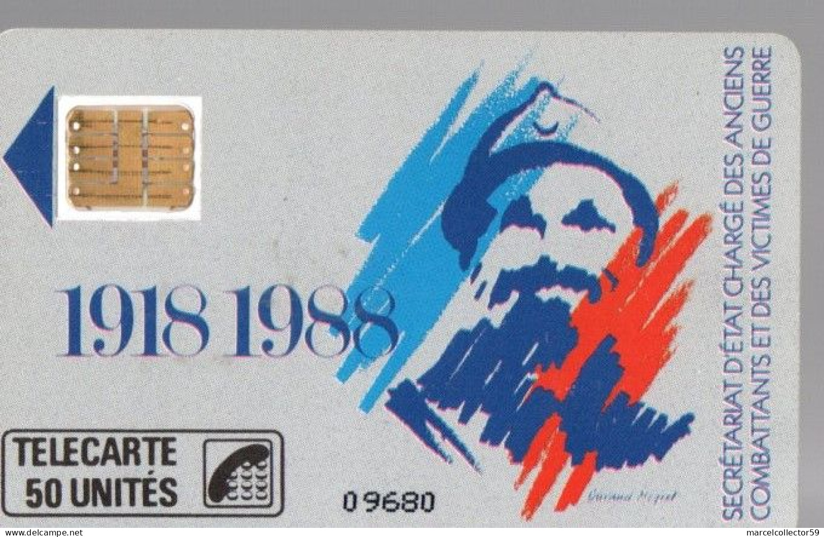 Télécarte - Armistice 70e Anniversaire -1988 50u - - 1988