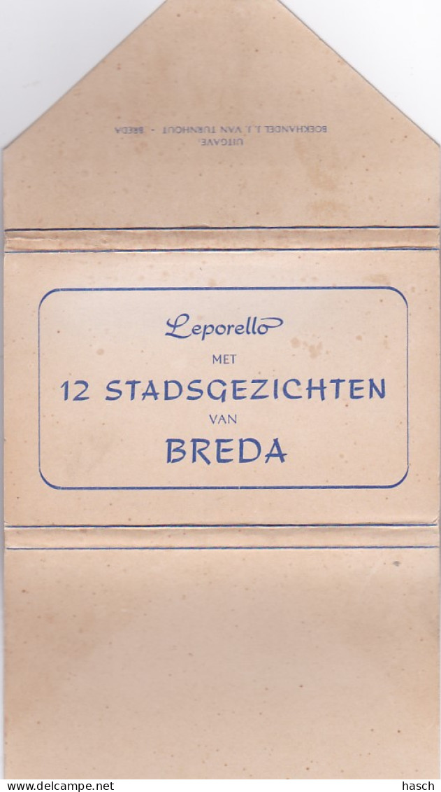 260650Breda, Leporello Met 12 Stadsgezichten Van Breda 13 X 8,5 - Breda