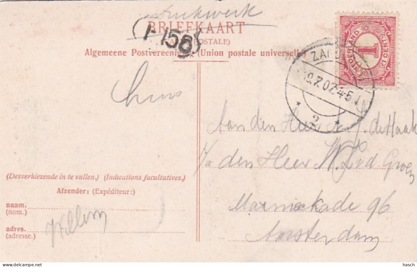 2606104De Omroeper. (poststempel 1907) - Scheveningen