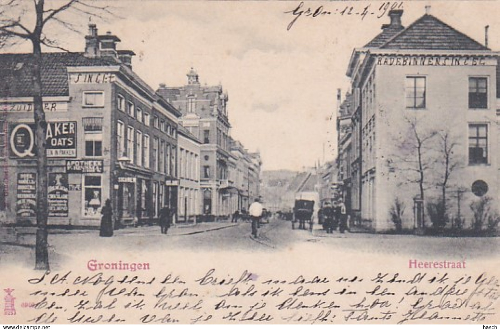 2606110Groningen, Heerestraat 1901 Rechtsonder Een Vouwtje) - Groningen