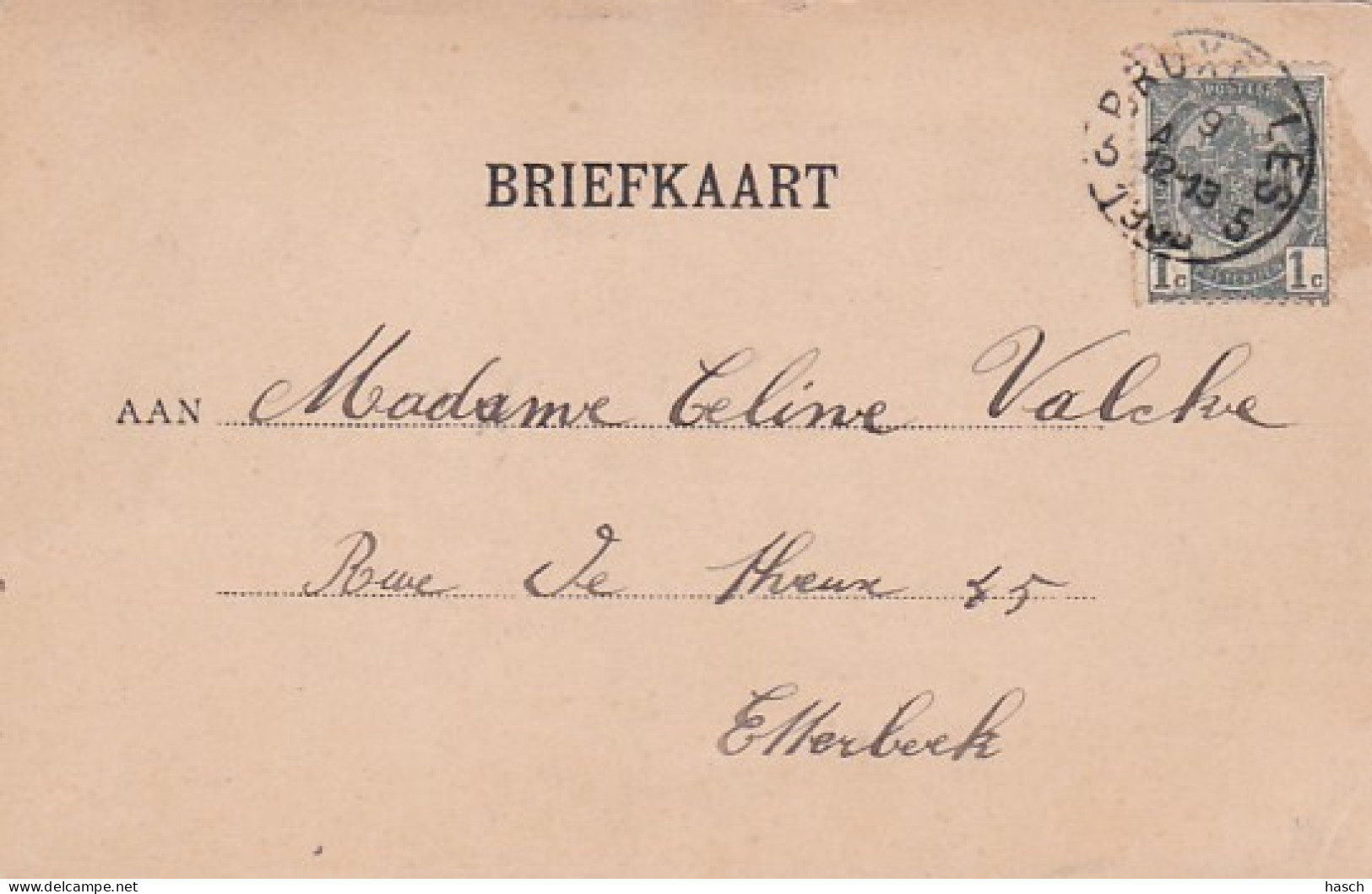 2606161Groningen, Brugstraat (poststempel 1903)(linksonder Een Kleine Vouw, Bovenin Een Minuscuul Scheurtje) - Groningen