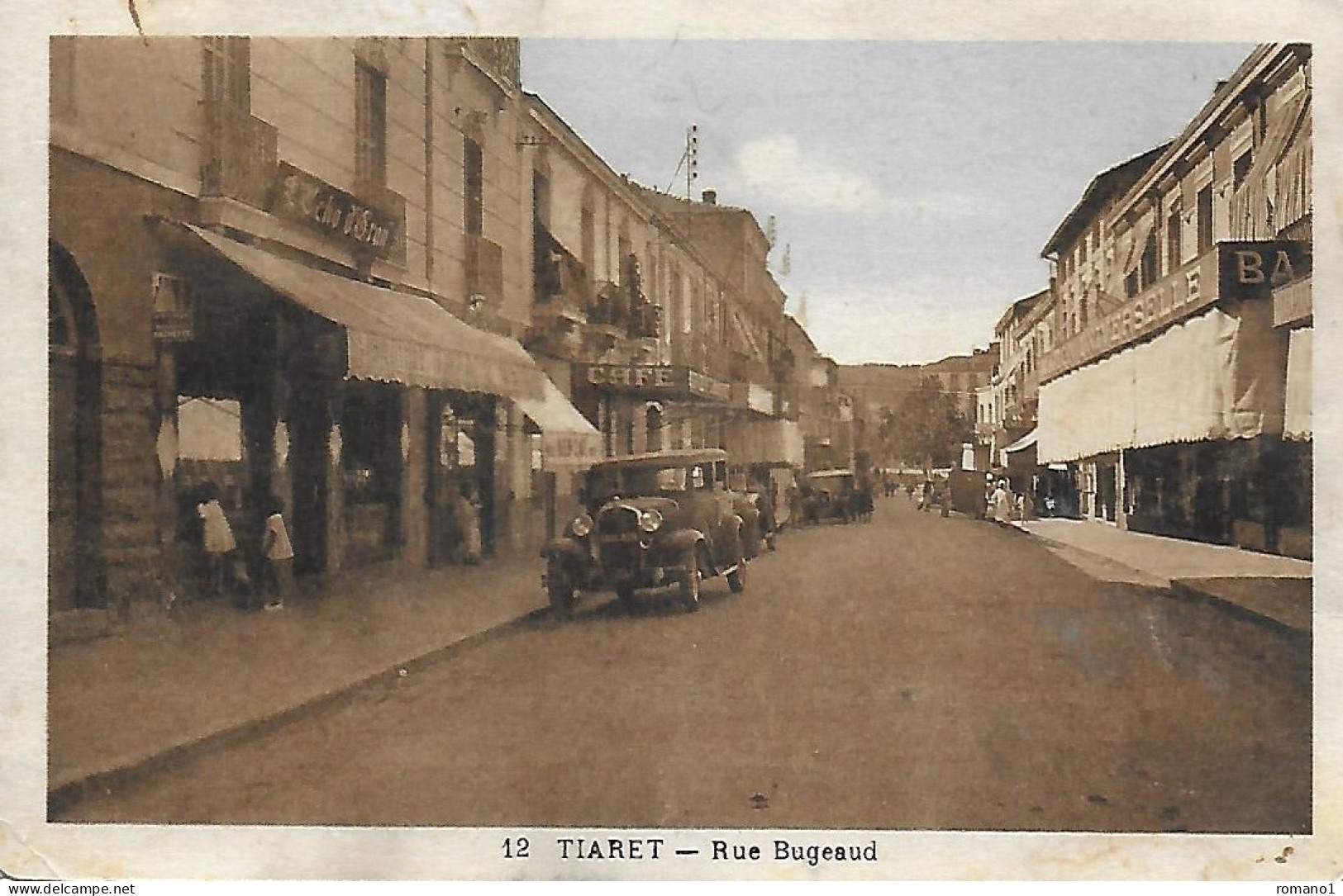 Algérie )    TIARET  -  Rue Bugeaud  (  L' Echo D' Oran Librairie  ) - Tiaret