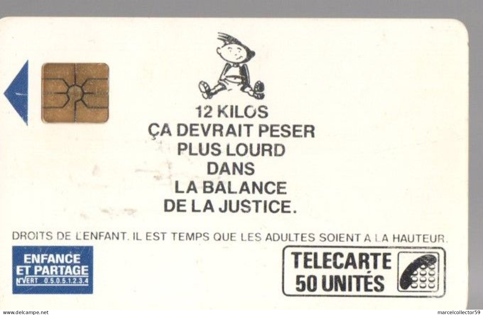 Télécarte - Enfance Et Partage Garçon -1989 50u - GEM - 1989