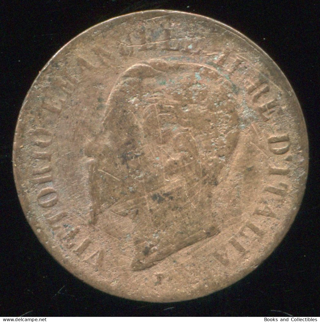 ITALY - 2 Centesimi 1867 - KM# 2 * Ref. 0144 - 1861-1878 : Victor Emmanuel II