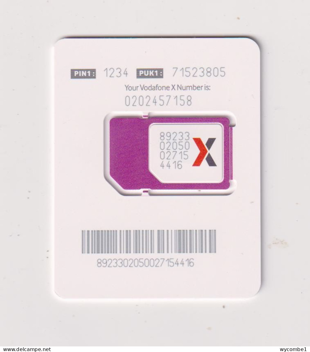 GHANA  - Vodaphone Unused Chip SIM Phonecard - Ghana