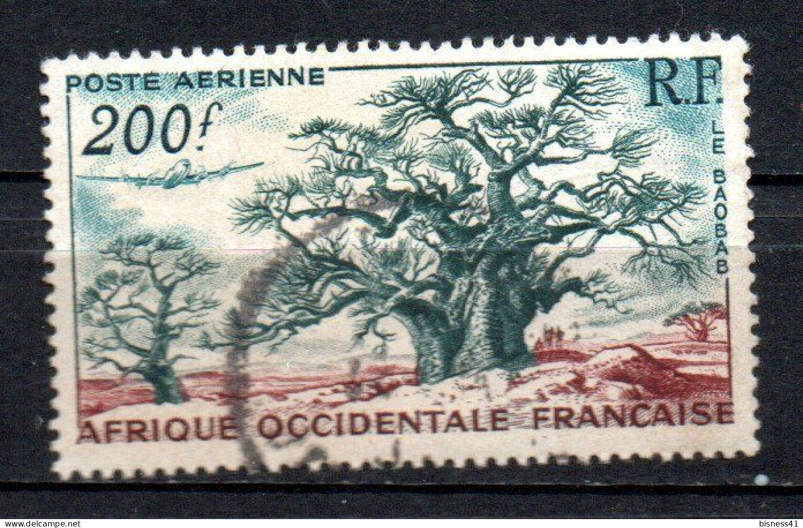 Col41 Colonies AOF Afrique Occidentale PA N° 20 Oblitéré Cote 5,00 € - Used Stamps