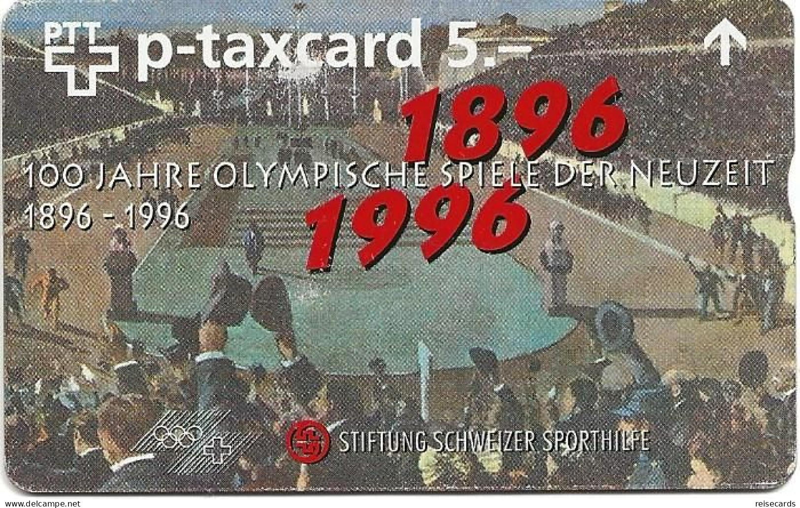 Switzerland: PTT-p KF-285 603L Stiftung Schweizer Sporthilfe - 100 Jahre Olympische Spiele - Schweiz