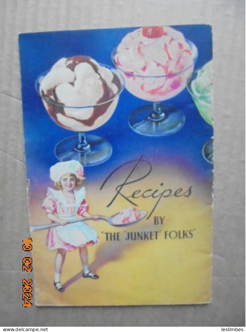 How To Make Delicious Rennet Custards And Smooth Ice Cream - Junket Folks At Chr. Hansen's Laboratory, Inc. 1936 - Americana