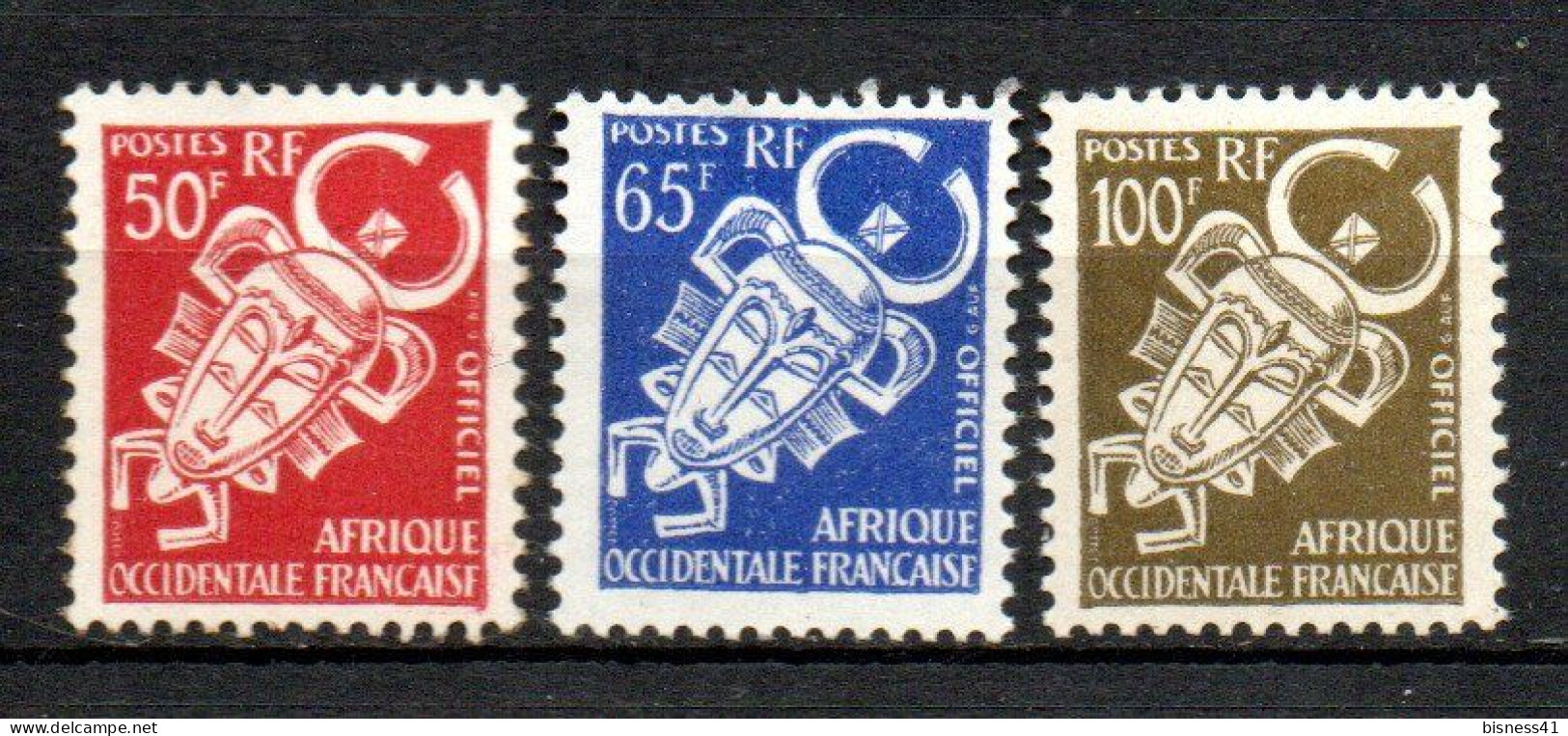 Col41 Colonies AOF Afrique Occidentale Service N° 9 à 11 Neuf XX MNH Cote 25,50 € - Ongebruikt