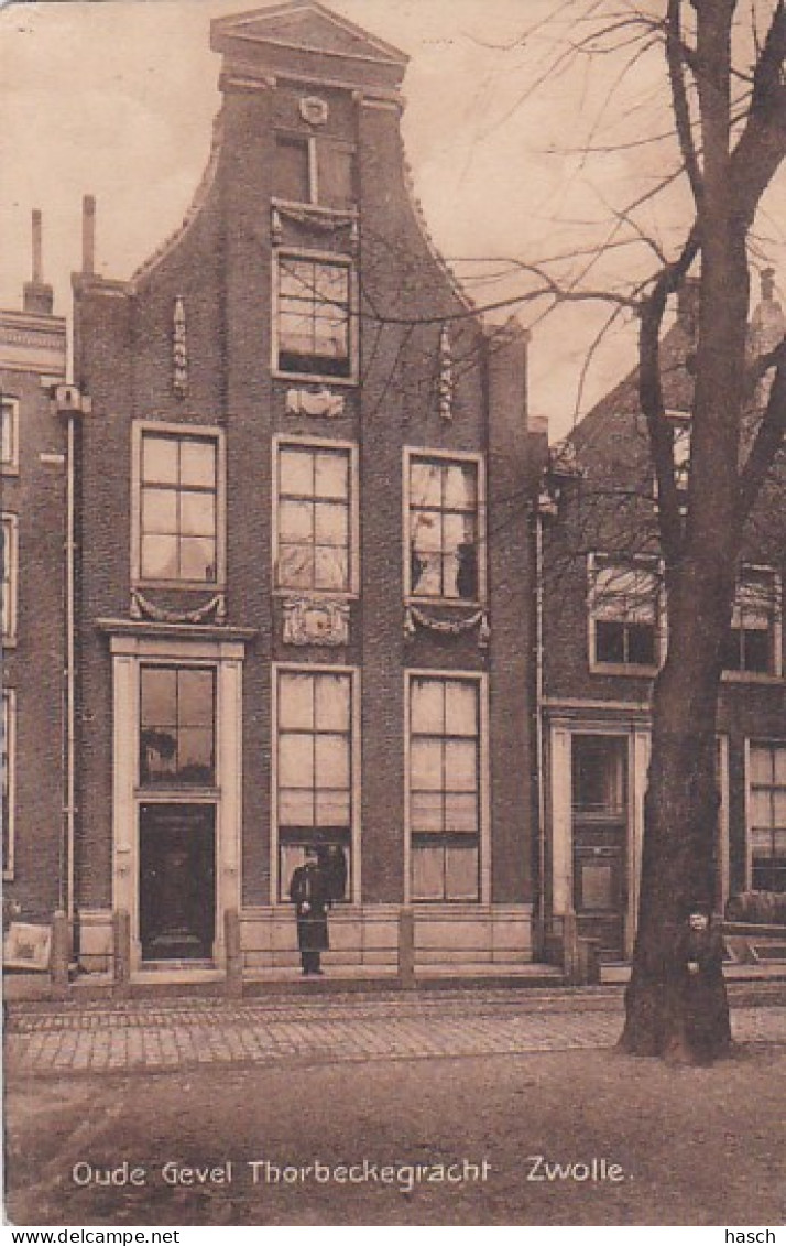 2606227Zwolle, Oude Gevel Thorbeckegracht. (zie Hoeken En Randen) - Zwolle