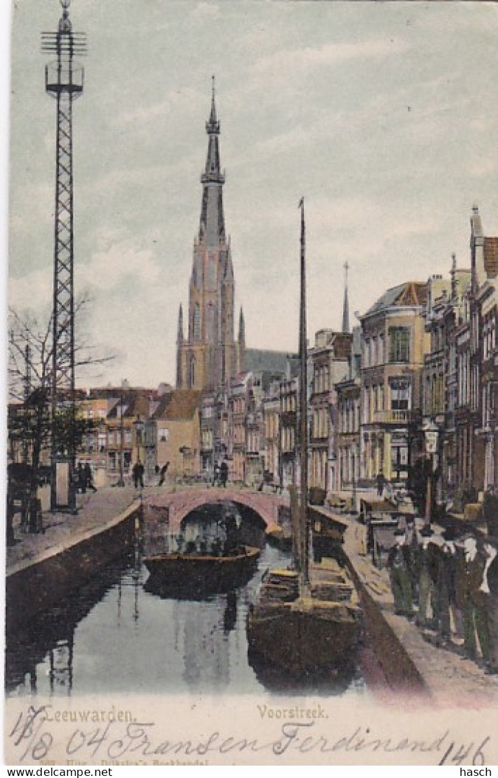 2606236Leeuwarden, Voorstreek (poststempel 1904) (minuscule Vouwen In De Hoeken) - Leeuwarden