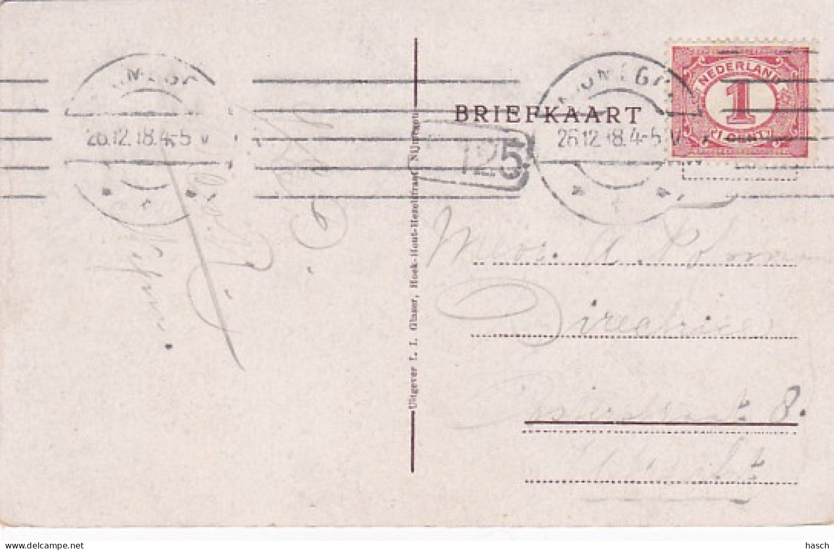 2606257Ubbergen Bij Nijmegen – 1918 (minuscule Vouwen In De Hoeken) - Nijmegen