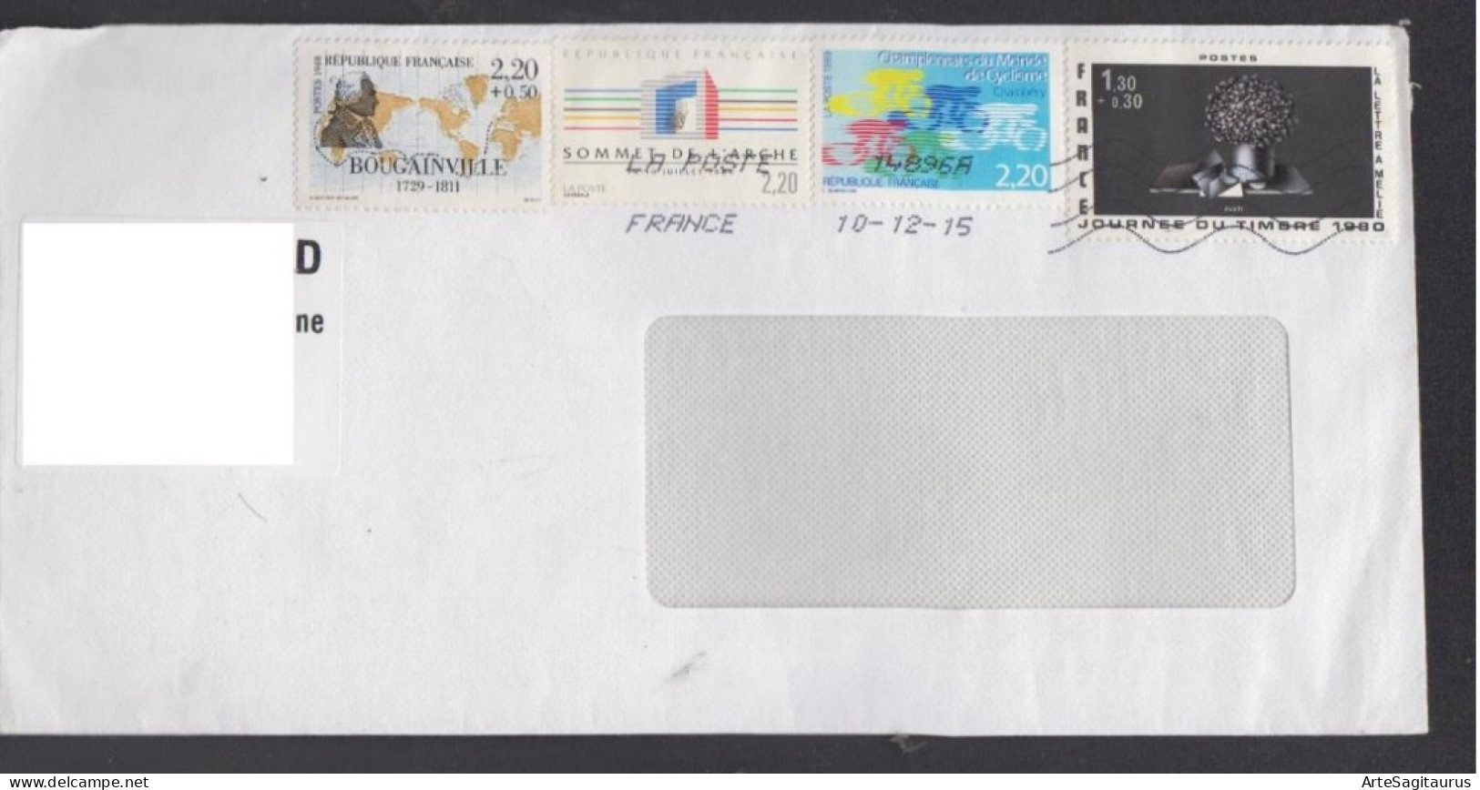 FRANCE, COVER, Bougainville, Cycliste, Year Of The Stamps (2024) - Covers & Documents