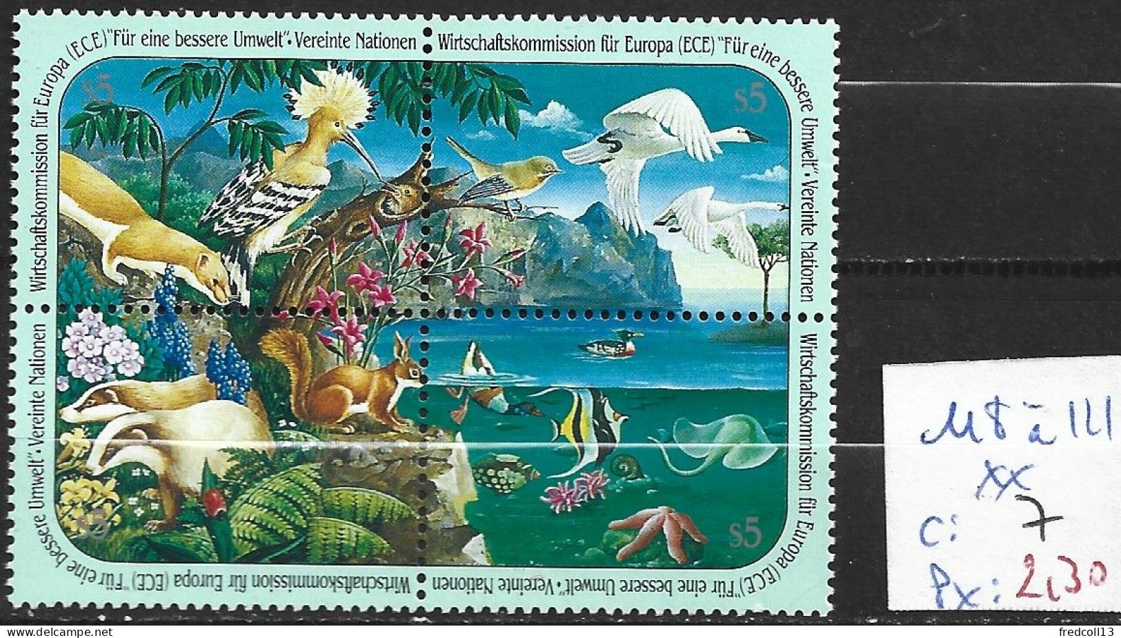 NATIONS UNIES OFFICE DE VIENNE 118 à 121 ** Côte 7 € - Unused Stamps