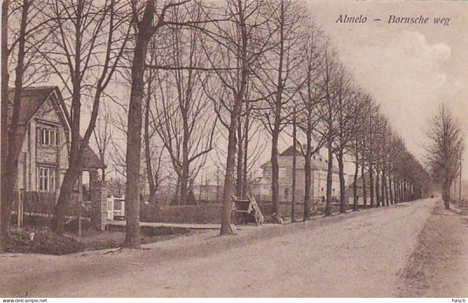 2606294Almelo, Bornsche Weg – 1910 (achterkant Is Aan Het Los Laten) - Almelo