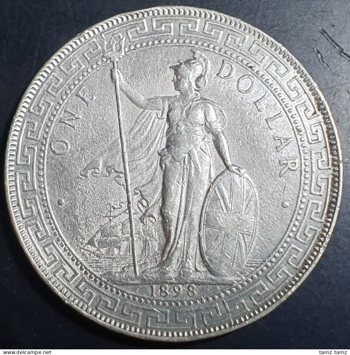 Great Britain Hong Kong 1 One Trade Dollar 1898 AUNC Bombay Mint - Kolonies