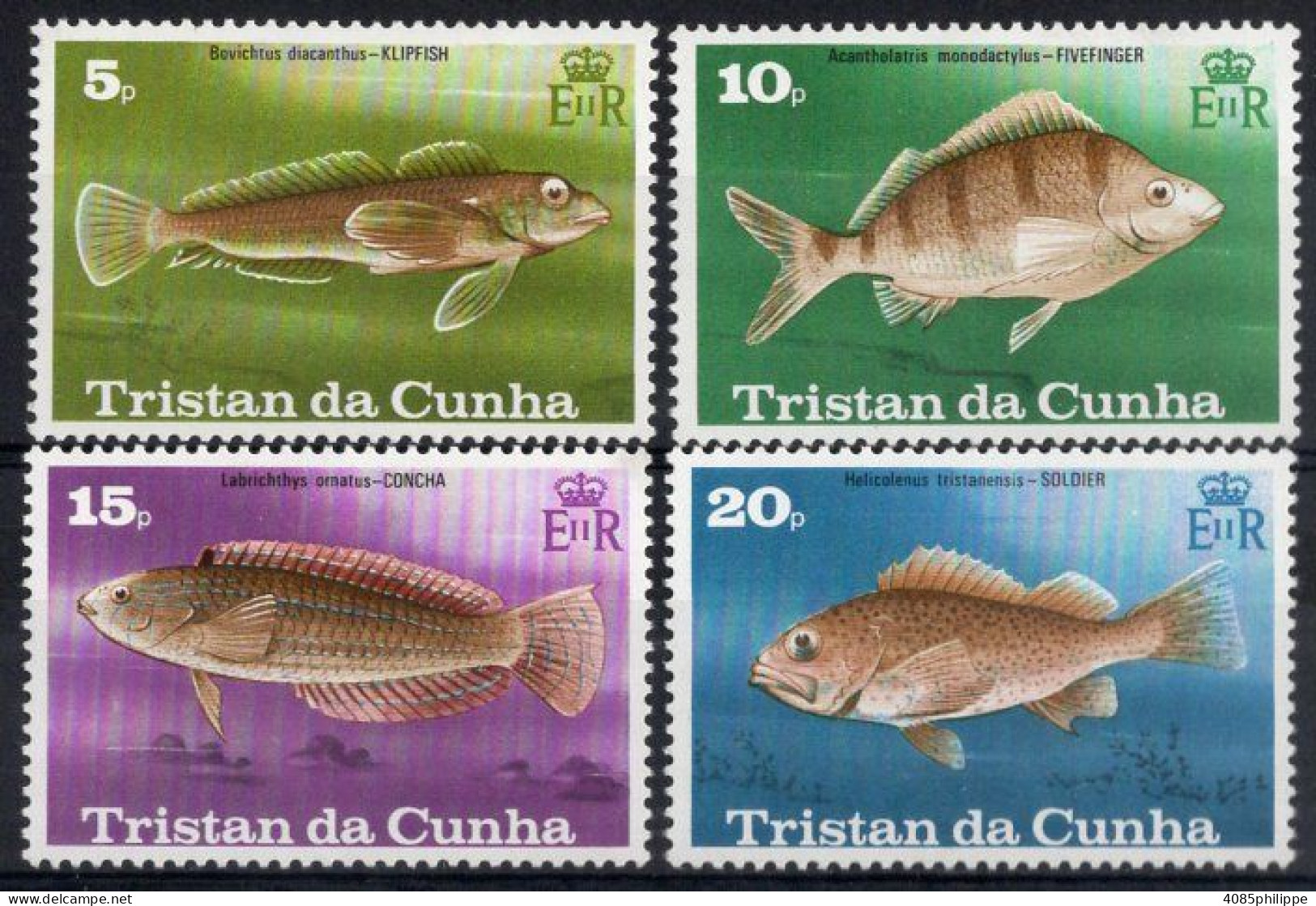 TRISTAN DA CUNHA  Timbres-Poste N°244* à 247* Neufs Charnières TB Cote : 4€50 - Tristan Da Cunha