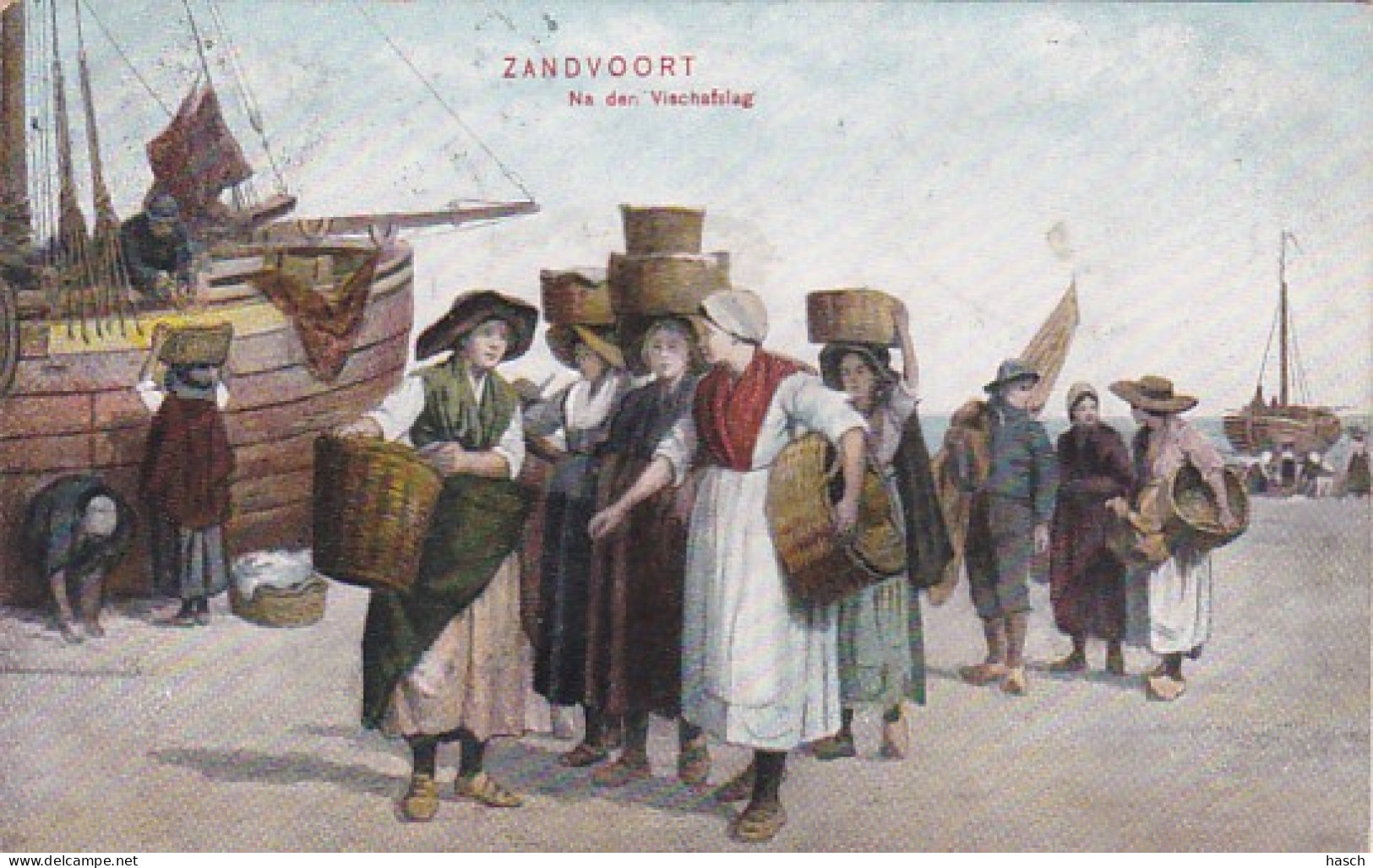 2606370Zandvoort, Na Den Vischafslag – 1907 - Zandvoort