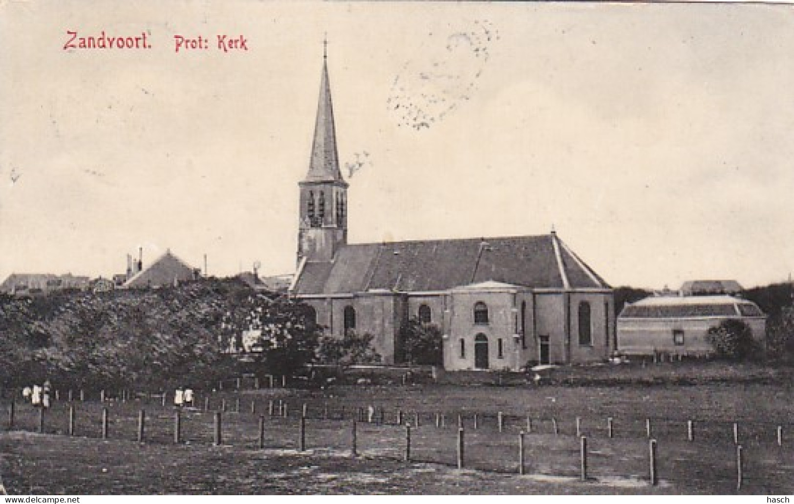 2606406Zandvoort, Prot. Kerk. (zie Hoeken) - Zandvoort