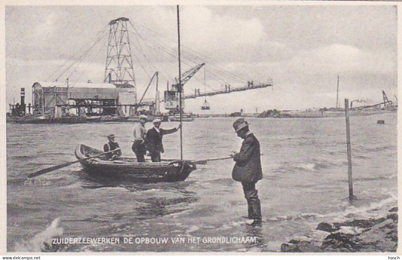 2606505Zuiderzeewerken, De Opbouw Van Het Grondlichaam. - Den Oever (& Afsluitdijk)