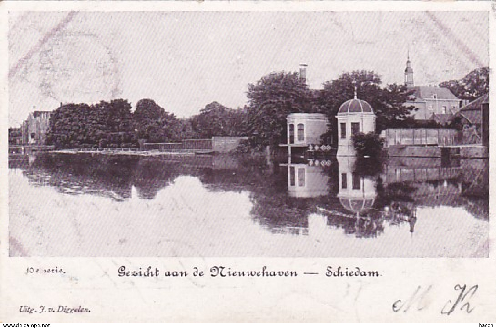 2606559Schiedam, Gezicht Aan De Nieuwehaven. (Poststempel 1903) - Schiedam