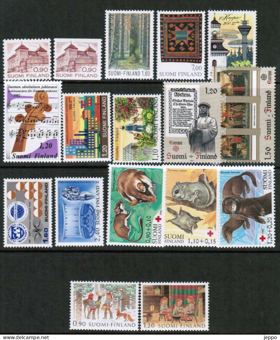 1982 Finland Complete Year Set MNH **. - Años Completos