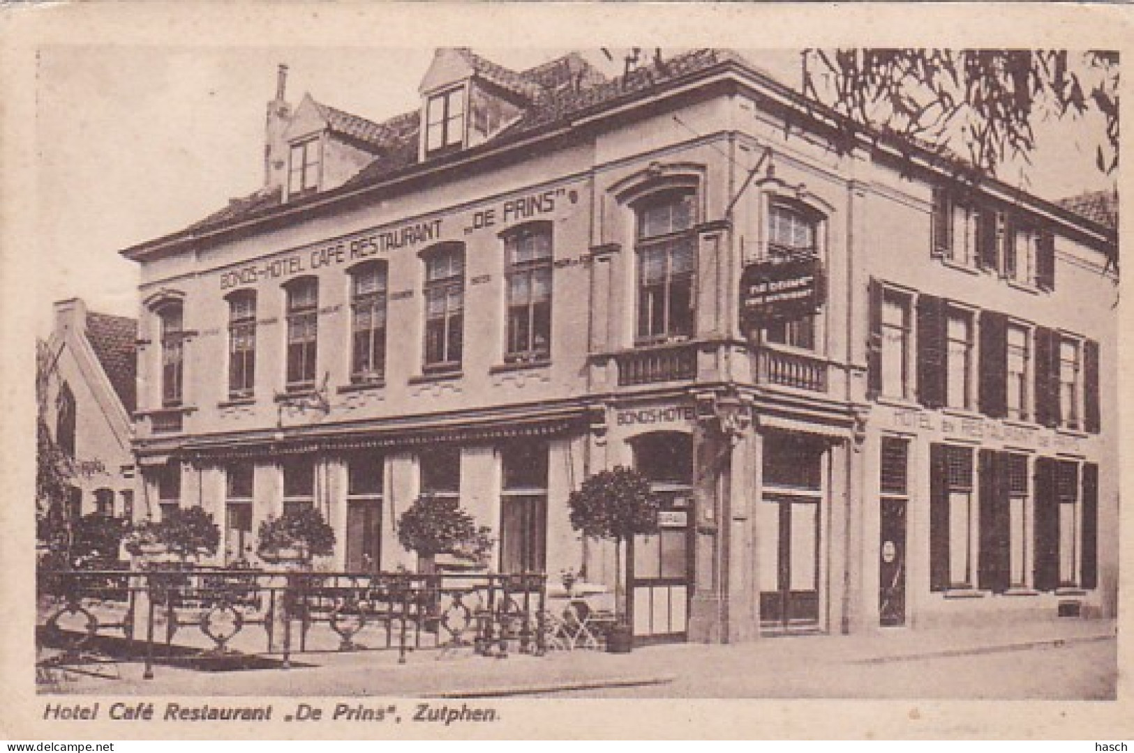 2606602Zutphen, Hotel Café Restaurant ,,De Prins”  - Zutphen