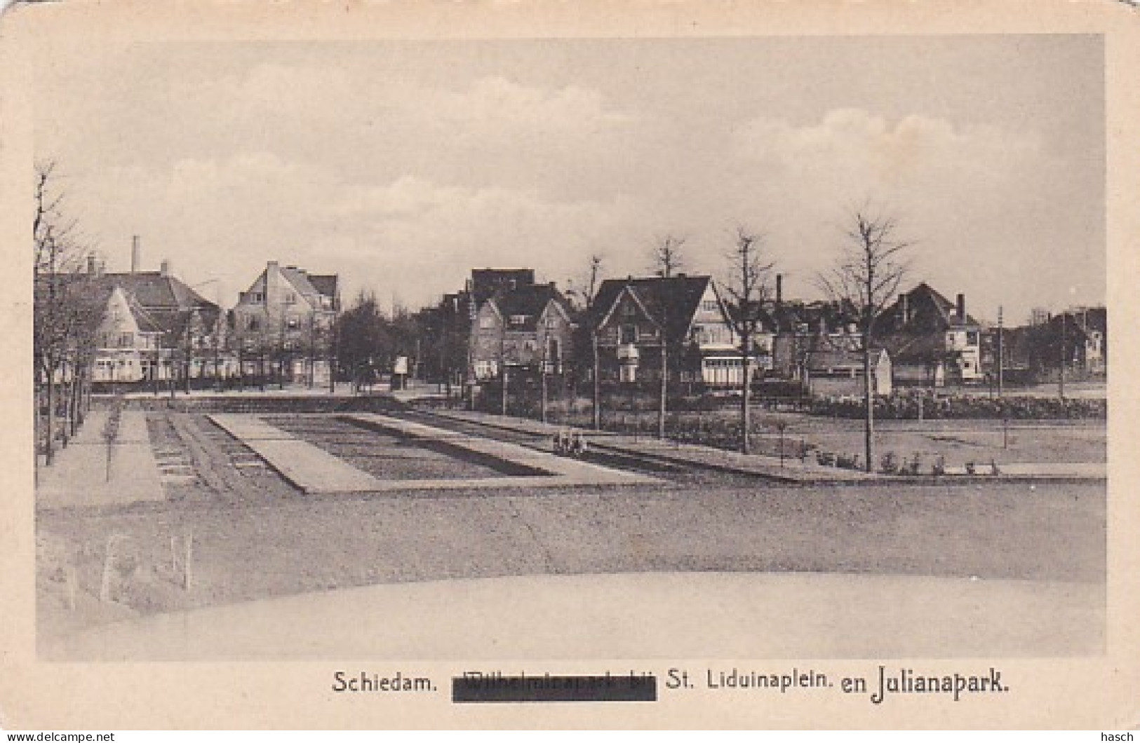 2606612Schiedam, St. Liduinaplein En Julianapark. - Schiedam