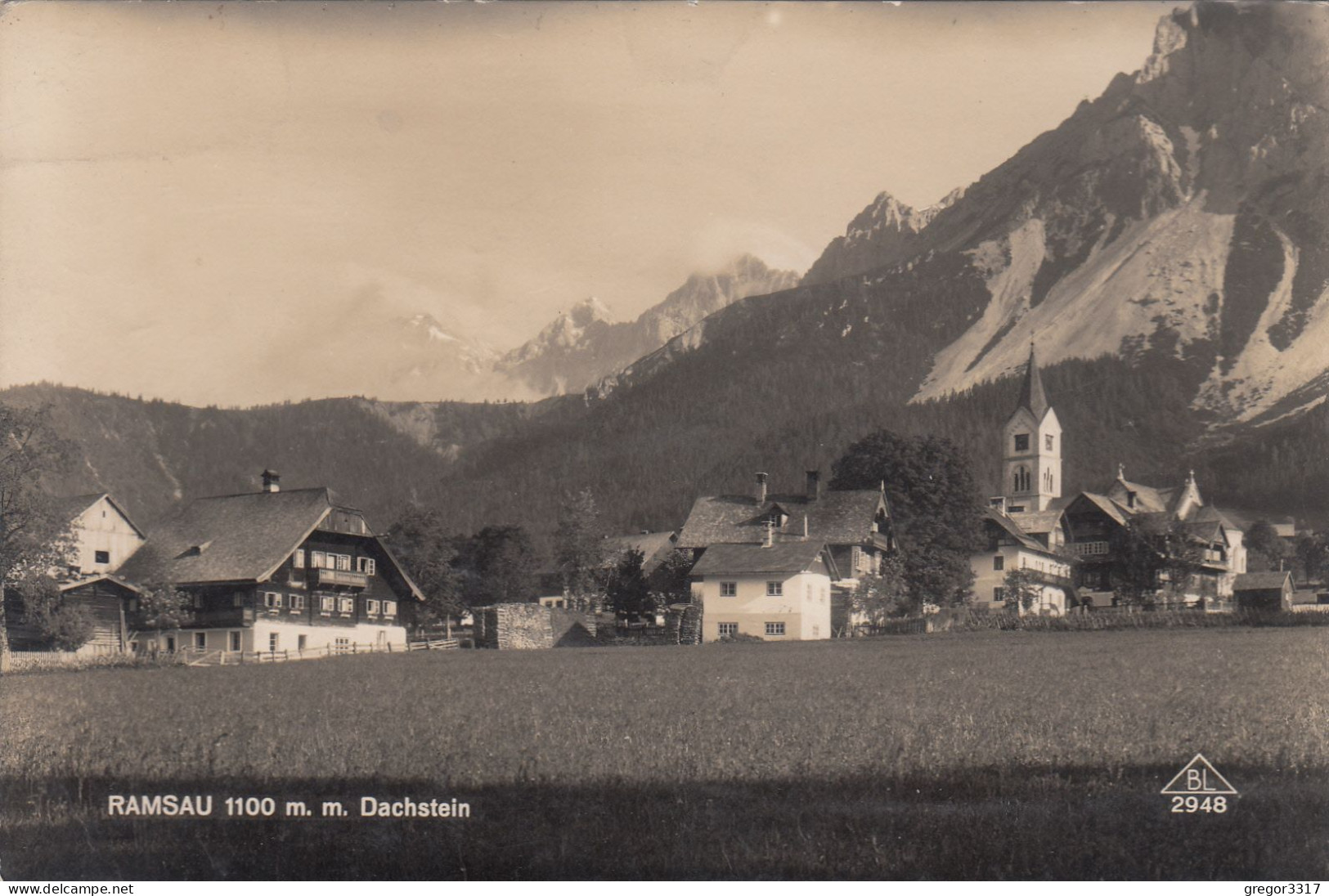 E4711) RAMSAU 1100m M. Dachstein - 1934 - Ramsau Am Dachstein