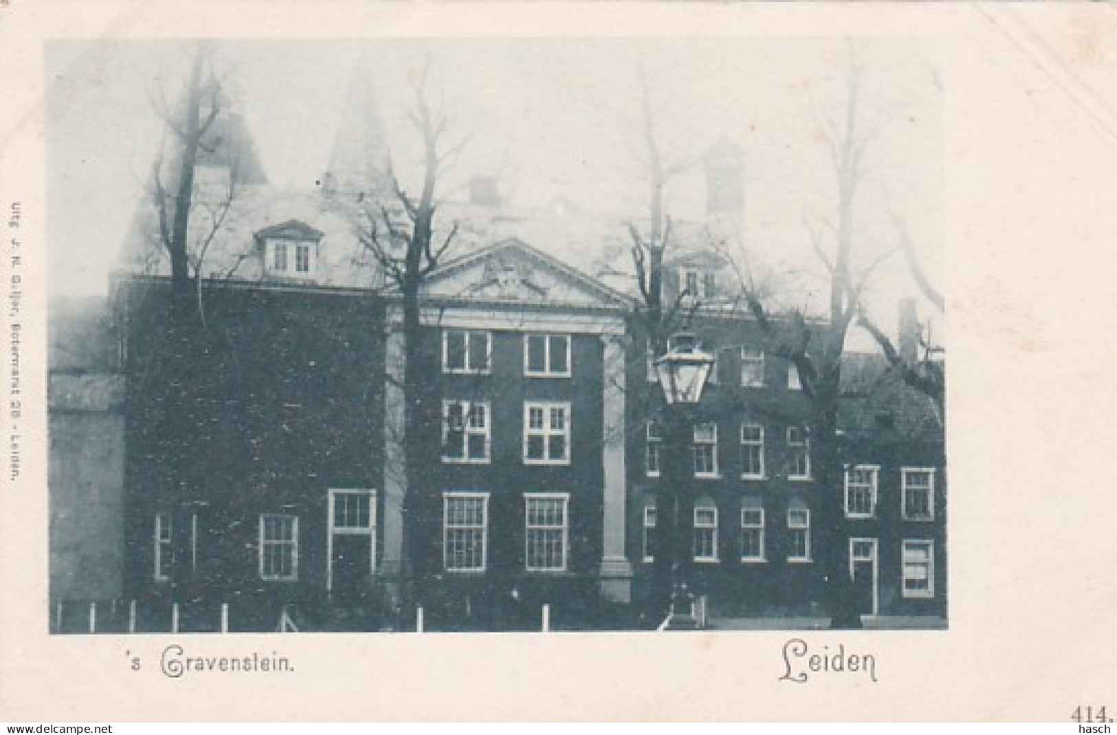2606683Leiden, 's Gravenstein. Rond 1900.  - Leiden