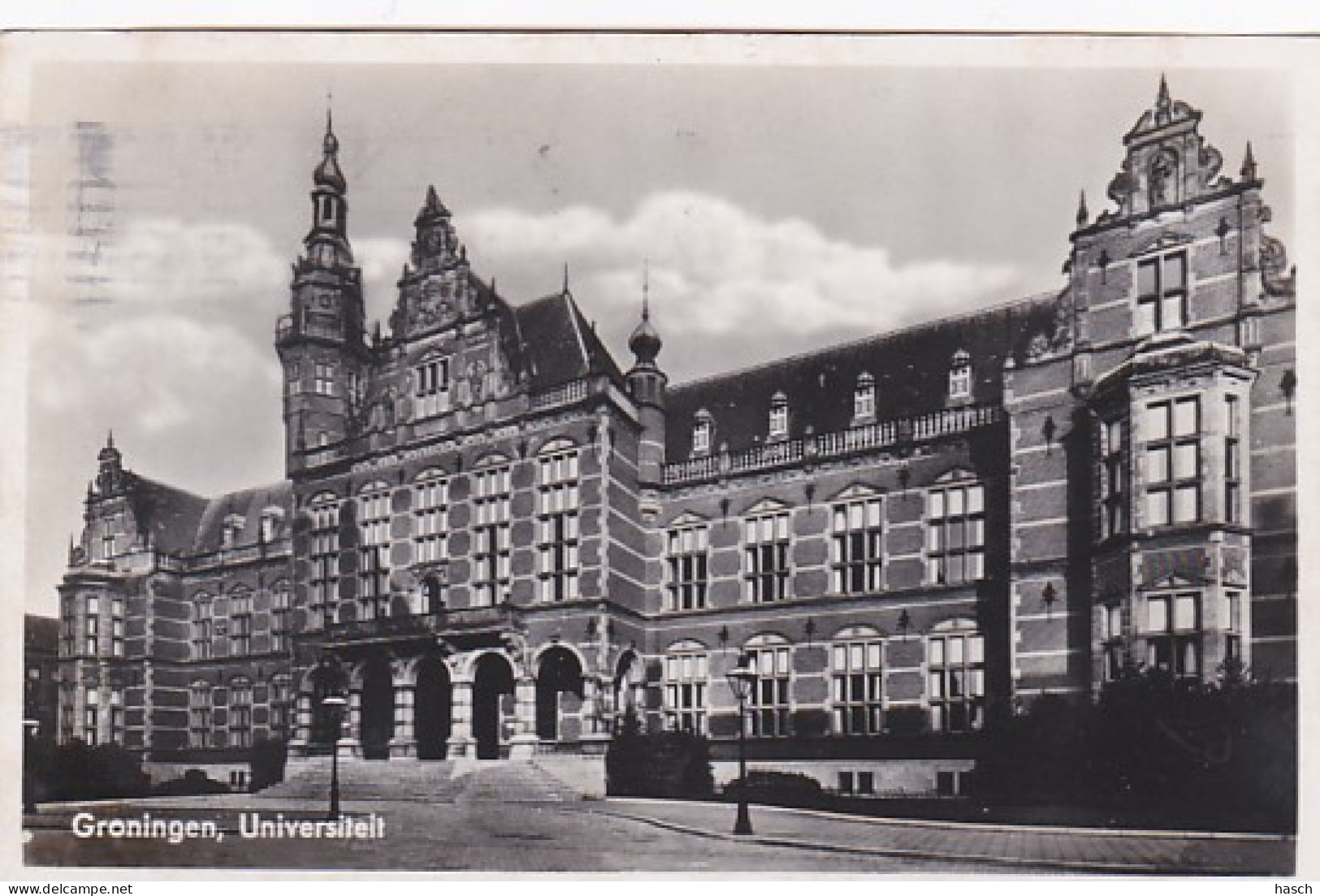 2606709Groningen, Universiteit. (FOTOKAART MET ZILVERGLANS)  - Groningen