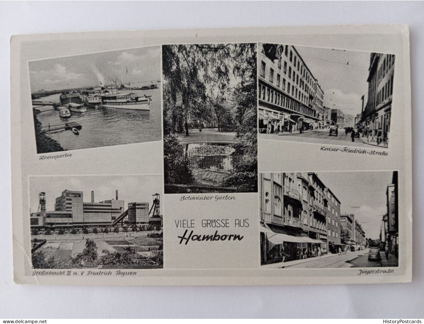 Hamborn, Großschacht, Jägerstraße, Kaiser-Friedrich-Str., 1955 - Duisburg