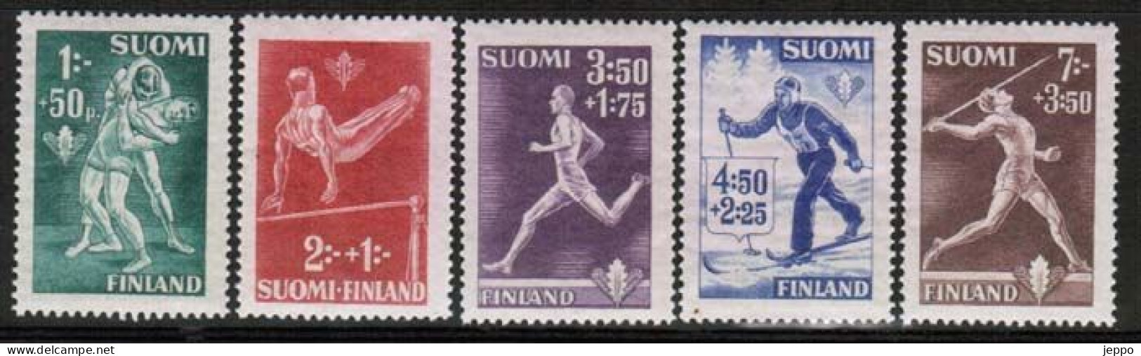 1945 Finland, Sports Complete Set **. - Unused Stamps