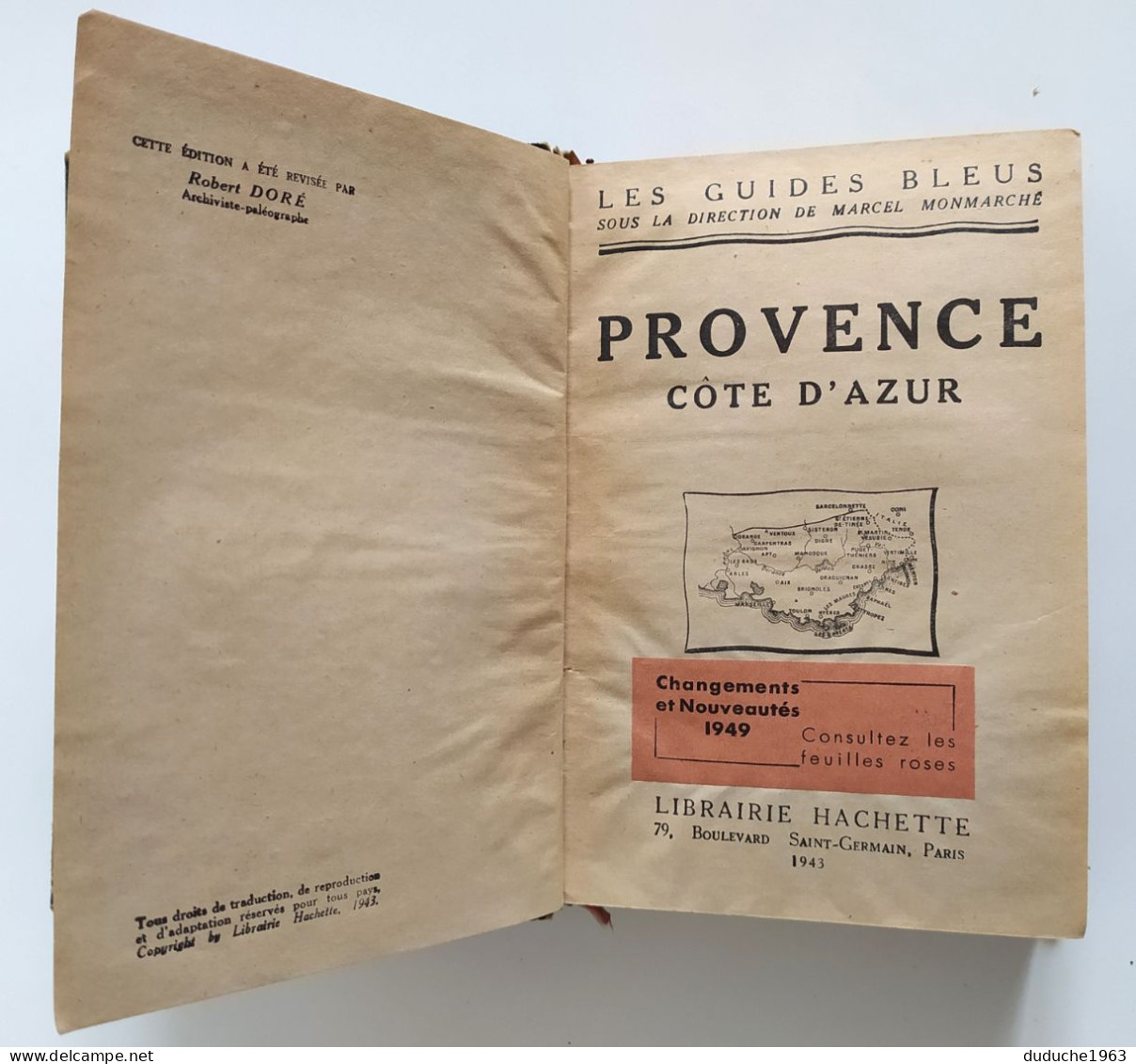 Livre: Les Guides Bleus. Provence 1943 - Michelin (guide)