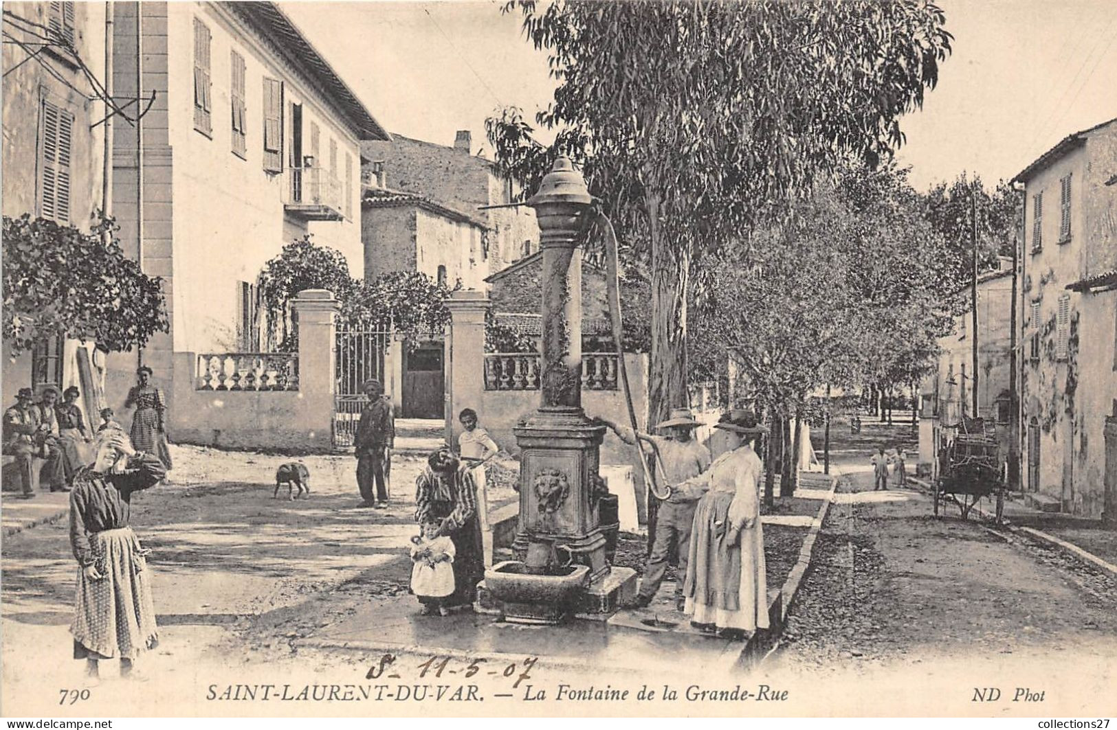 06-SAINT-LAURENT-DU-VAR- LA FONTAINE DE LA GRANDE RUE - Saint-Laurent-du-Var