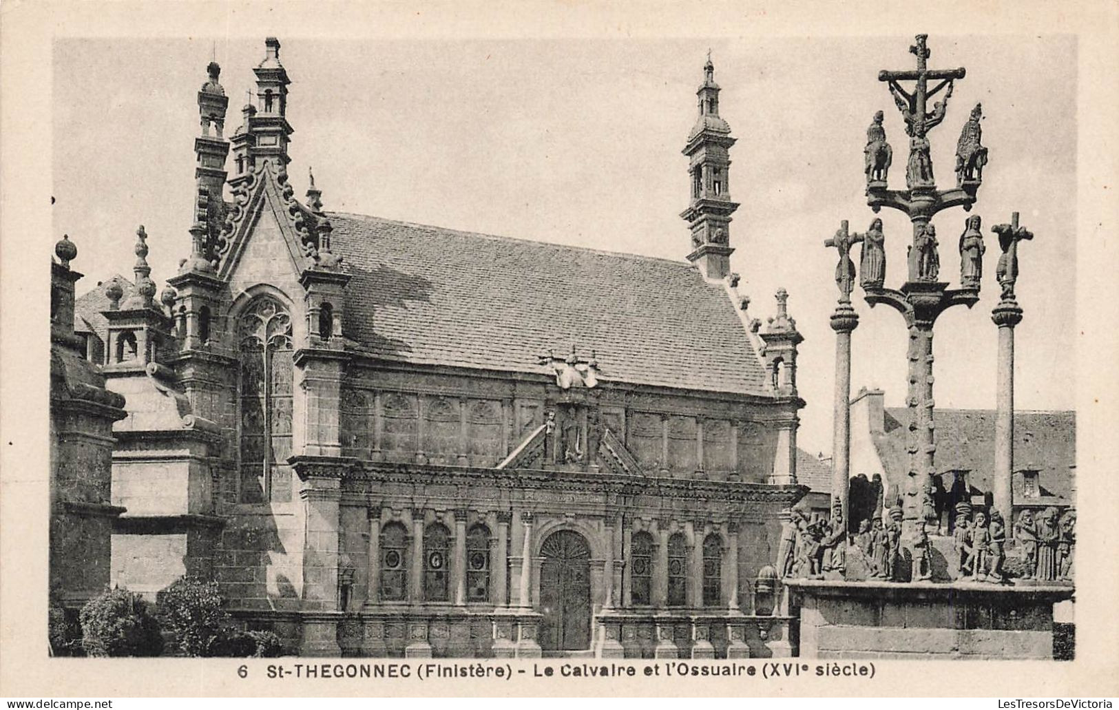 FRANCE - Saint Thégonnec - Le Calvaire Et L'Ossuaire XVIè Siècle - Carte Postale Ancienne - Saint-Thégonnec