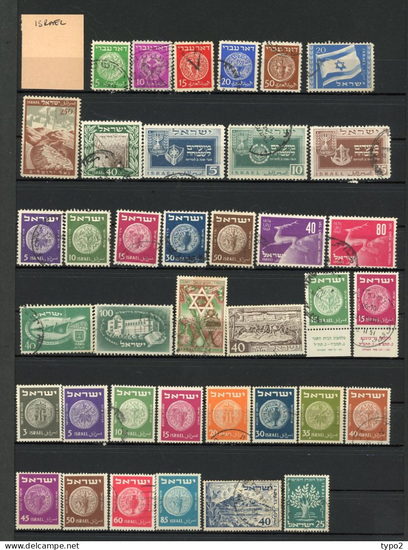 ISRAEL -  COLLECTION Depuis 1948  **,*,(o)  Environ 500 Timbres BE   13 Scans - Collezioni & Lotti