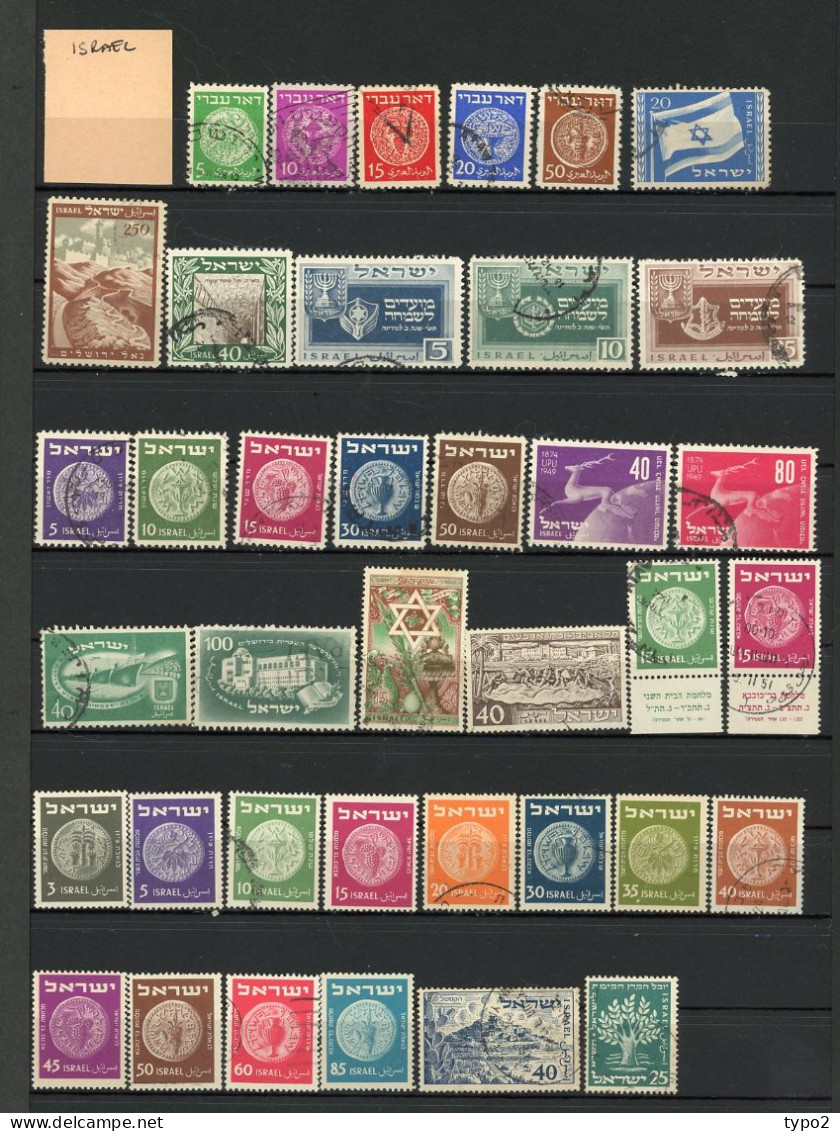 ISRAEL -  COLLECTION Depuis 1948  **,*,(o)  Environ 500 Timbres BE   13 Scans - Collections, Lots & Séries