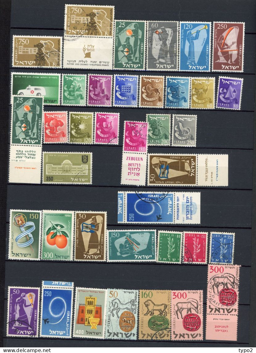 ISRAEL -  COLLECTION Depuis 1948  **,*,(o)  Environ 500 Timbres BE   13 Scans - Verzamelingen & Reeksen