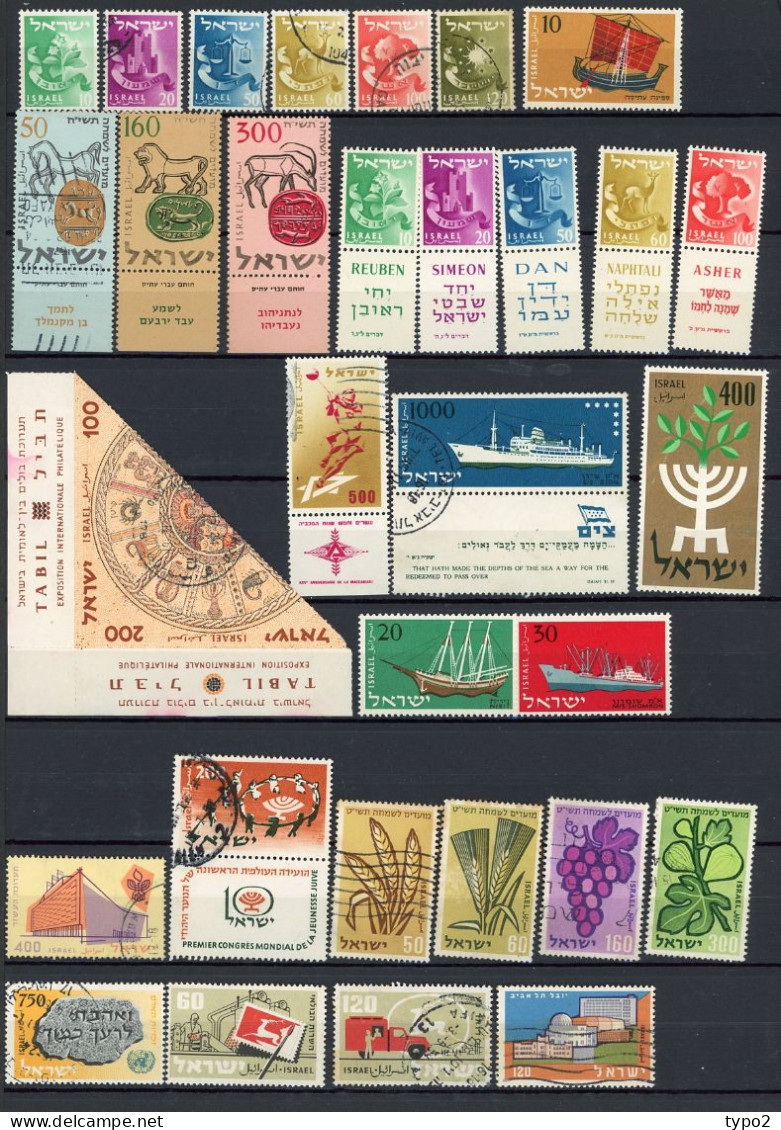 ISRAEL -  COLLECTION Depuis 1948  **,*,(o)  Environ 500 Timbres BE   13 Scans - Collezioni & Lotti